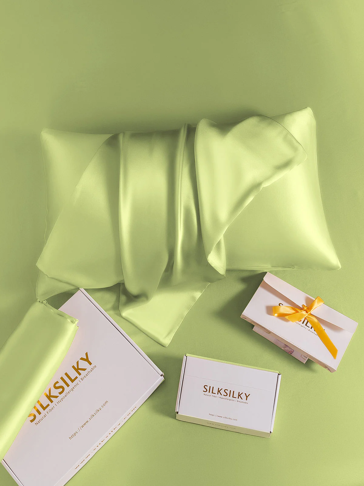 19Momme 100% Mulberry Silk Pillowcase - Hidden Zipper - Image 126