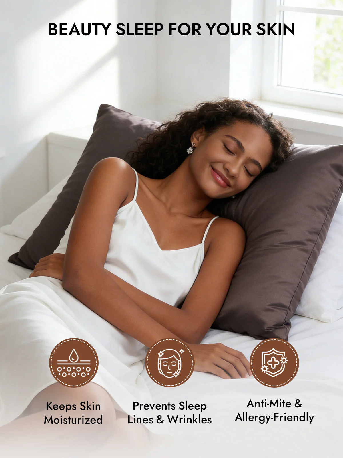19Momme 100% Mulberry Silk Pillowcase - Hidden Zipper - Image 136