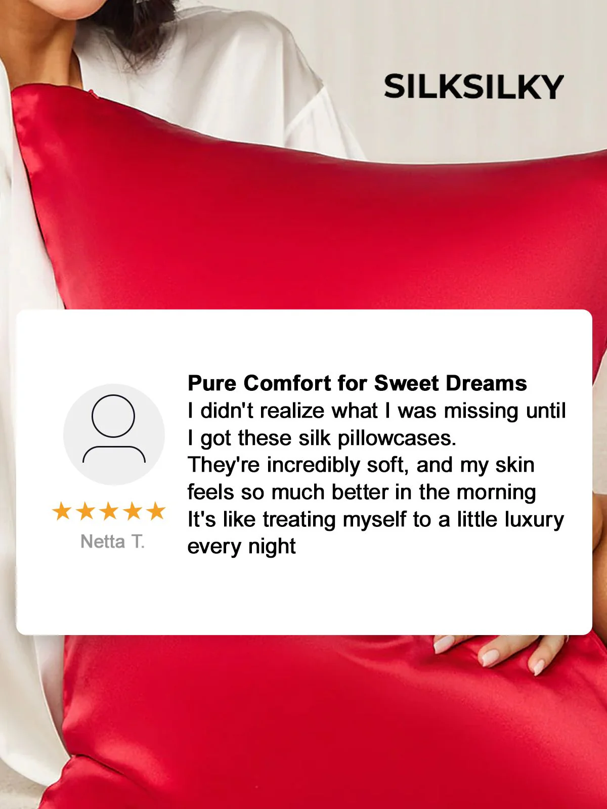 22Momme 100% Pure Silk Pillowcase - Envelope Closure - Image 6