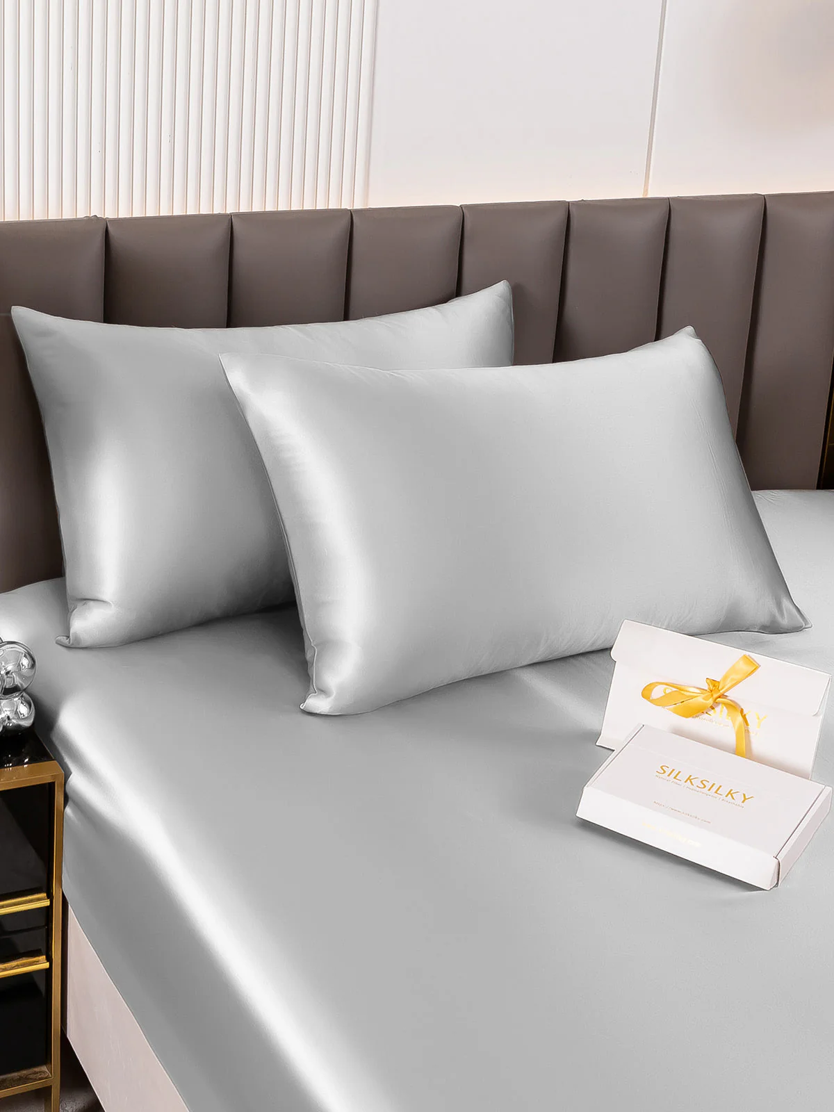 2Pcs 22Momme Pure Silk Pillowcases Bundle - Envelope Closure - Image 44