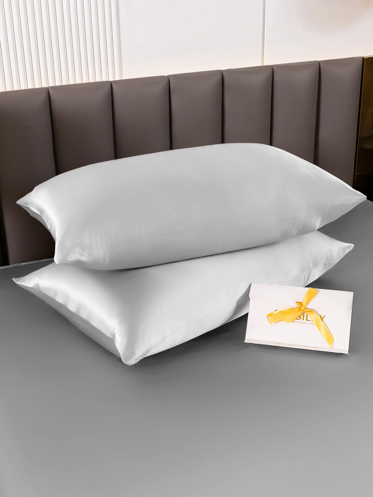 2Pcs 22Momme Pure Silk Pillowcases Bundle - Envelope Closure - Image 46