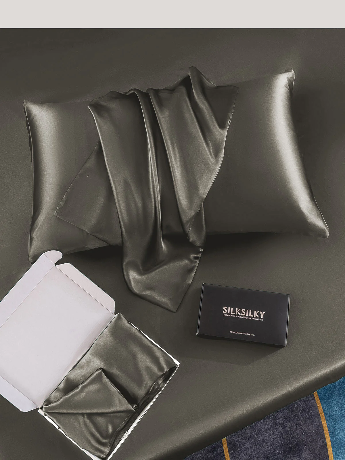 19Momme 100% Mulberry Silk Pillowcase - Envelope Closure - Image 14