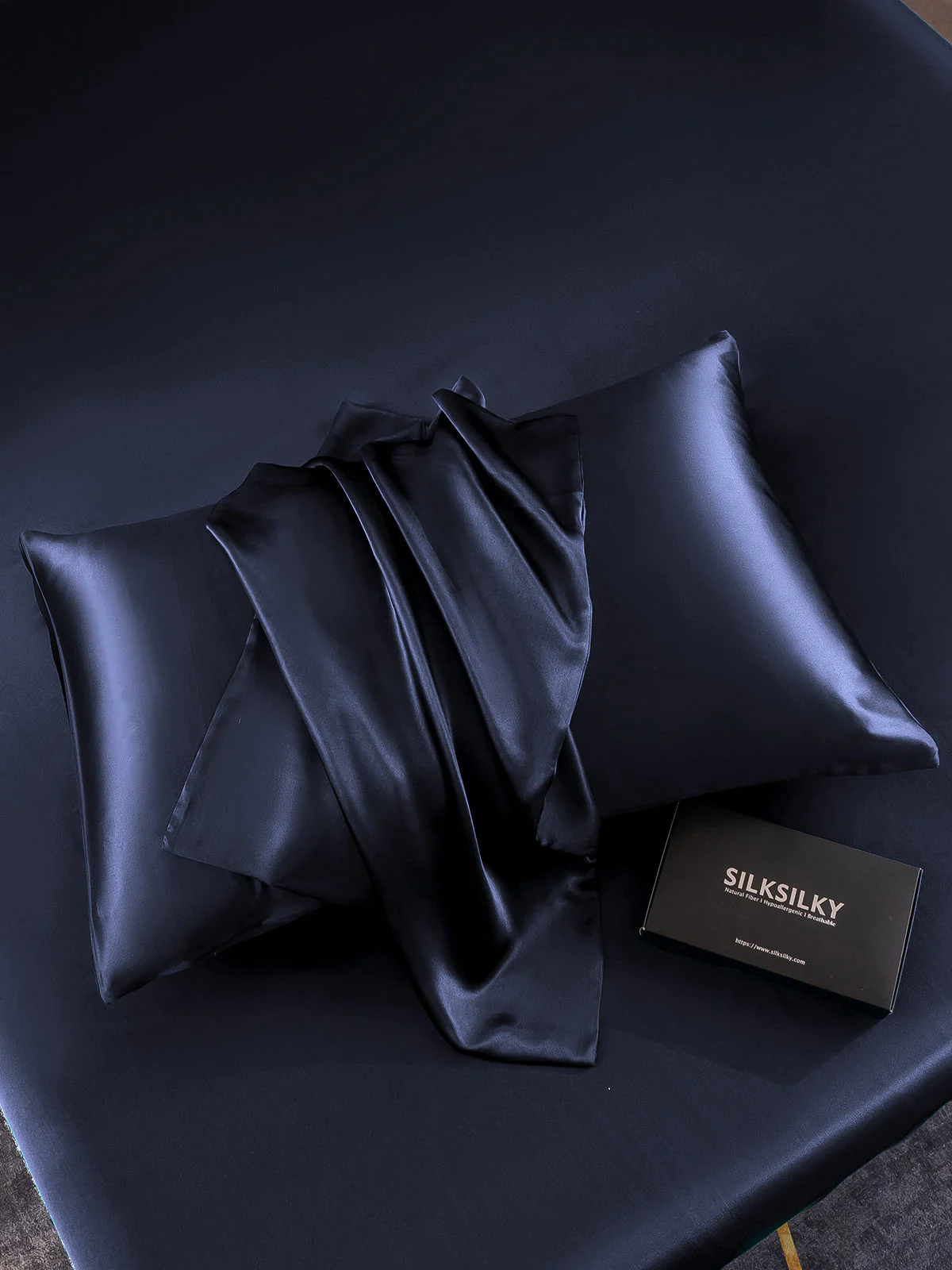 2Pcs 19Momme Pure Silk Pillowcases Bundle - Envelope - Image 12