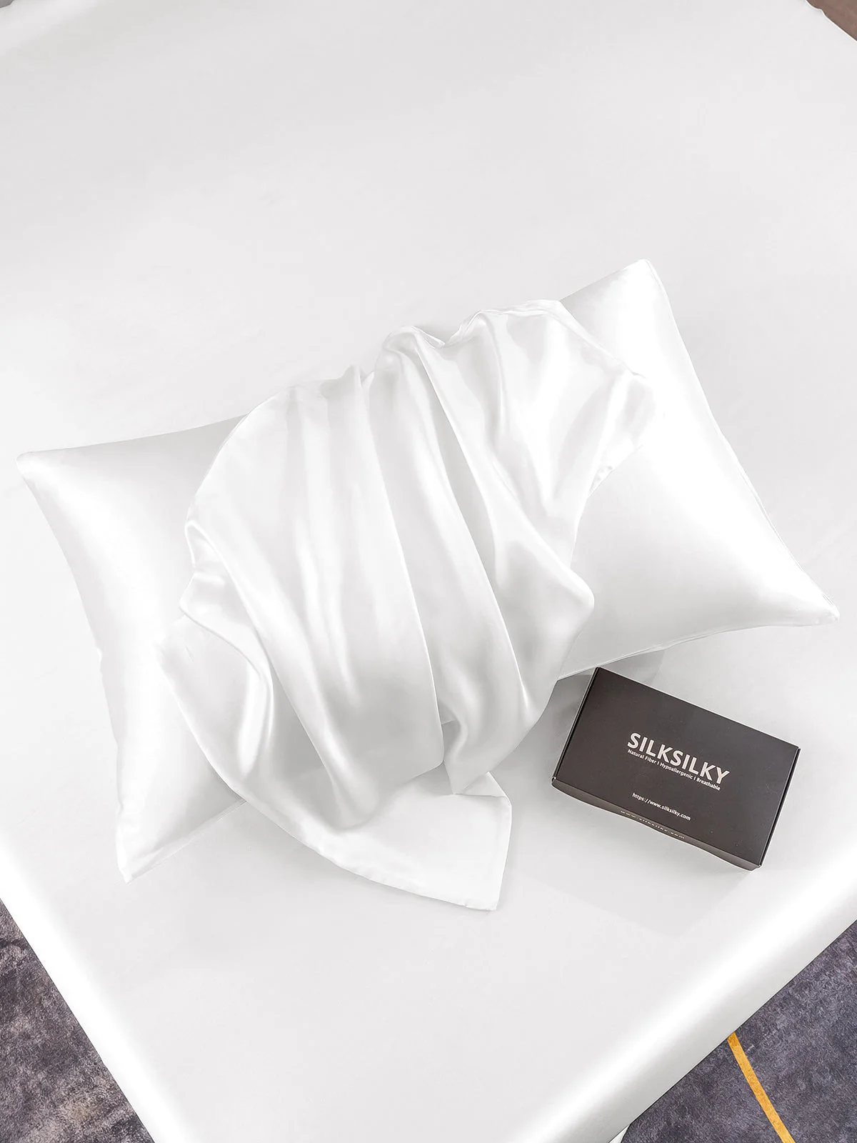 2Pcs 19Momme Pure Silk Pillowcases Bundle - Envelope - Image 6